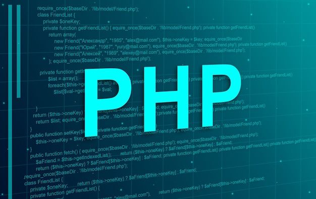 Php programming code abstract technology background | Premium Photo